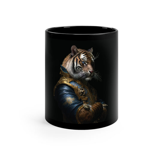 Tiger Aristocrat | 11oz Black Mug