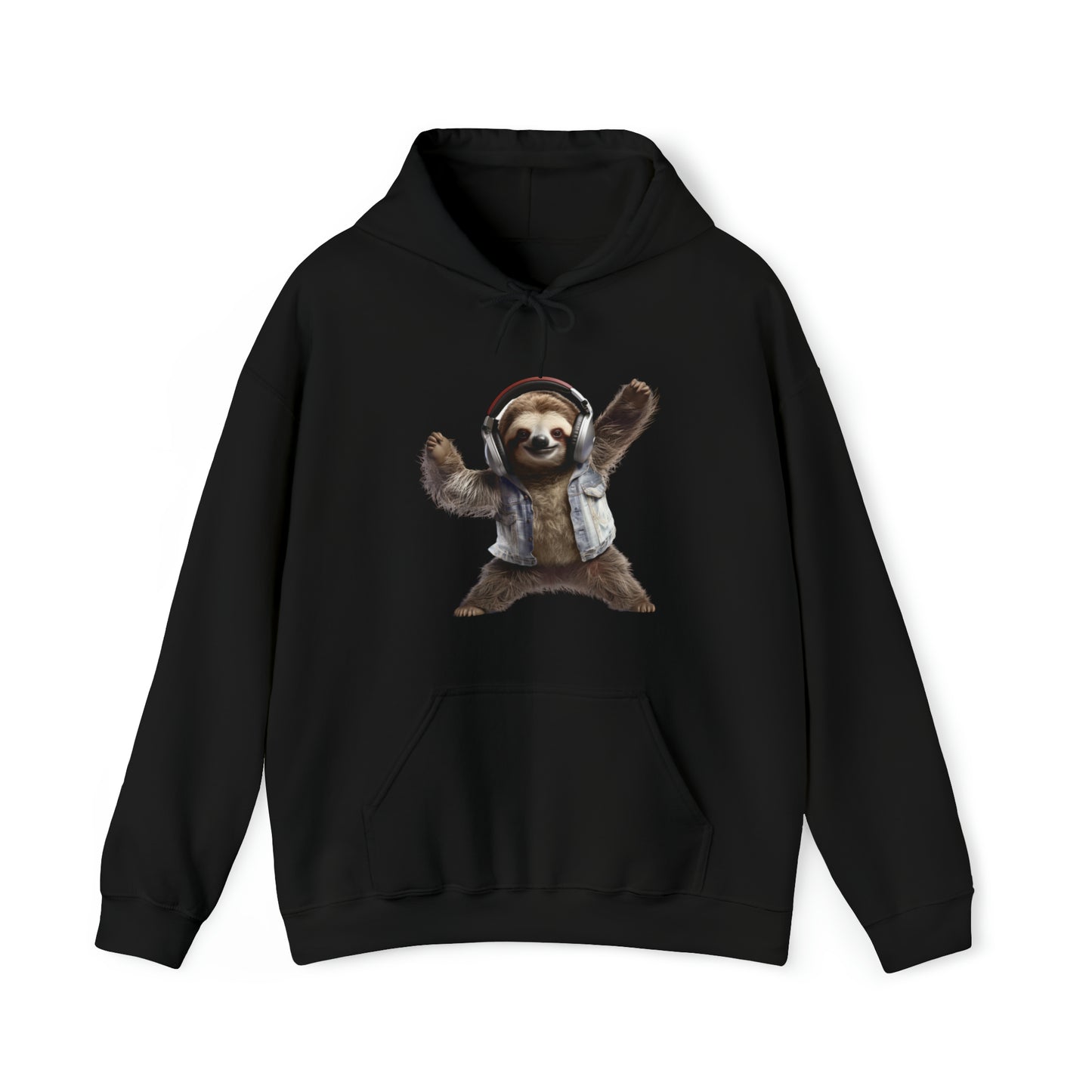 Sloth Headphones | Unisex Heavy Blend™ Hooded Sweatshirt