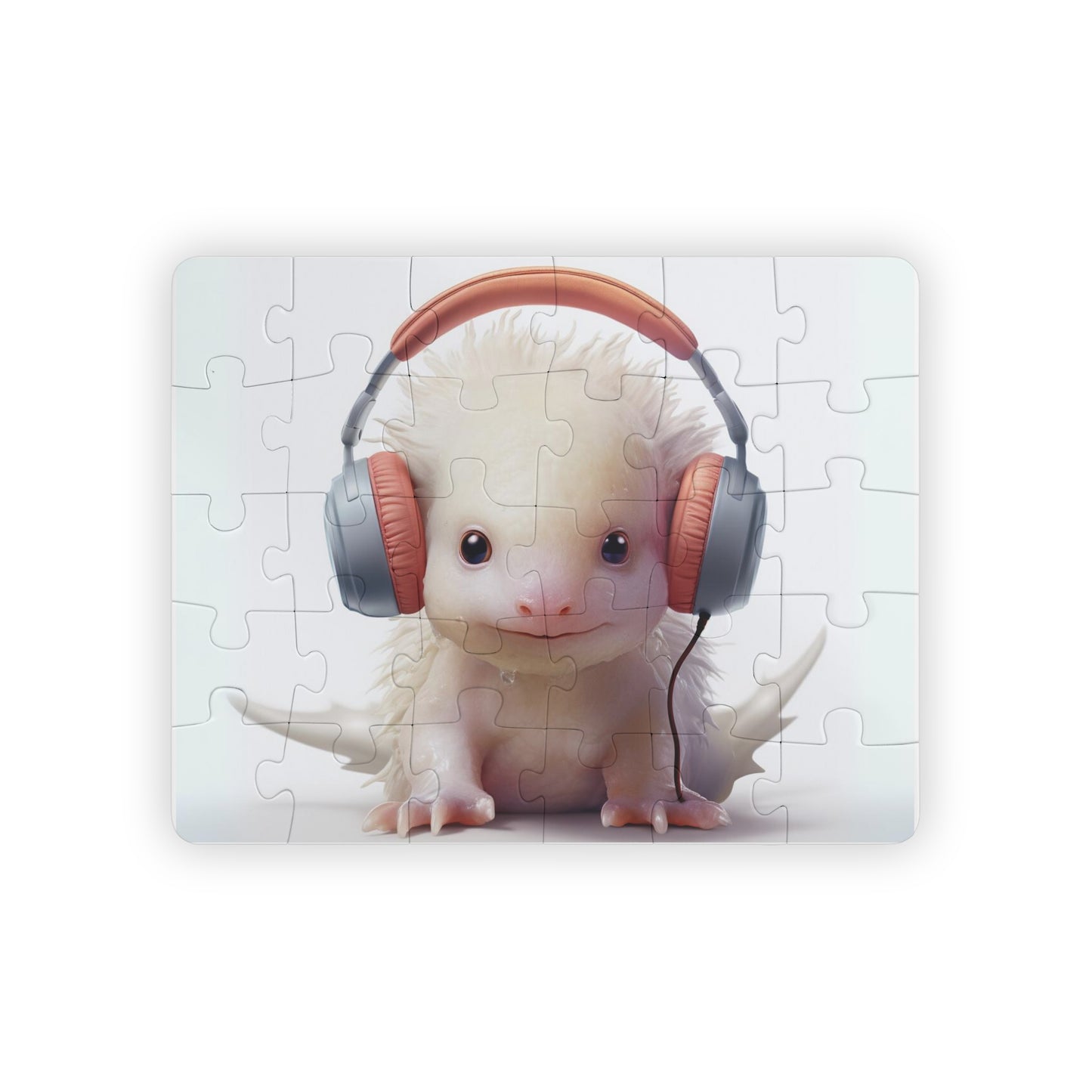 Axolotl Headphones | Kids' Puzzle, 30-Piece