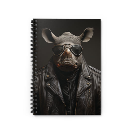 Rhino Leather | Spiral Notebook - Ruled Line