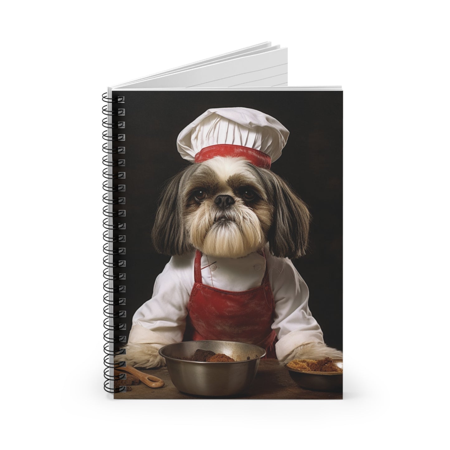 Shih Tzu Chef | Spiral Notebook - Ruled Line