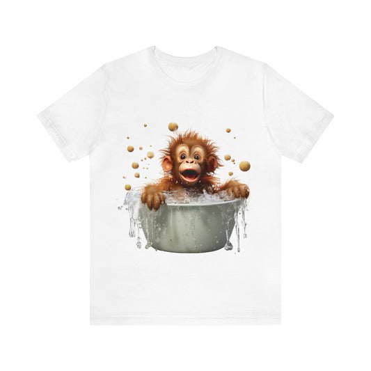 Orangutan Baby Bathtub | Unisex Jersey Short Sleeve Tee