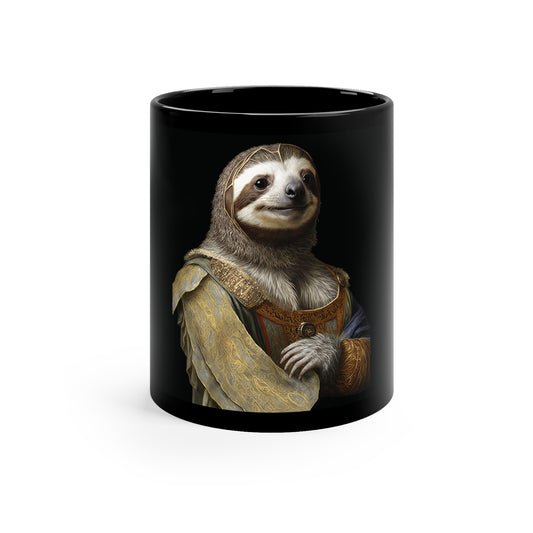 Sloth Aristocrat | 11oz Black Mug