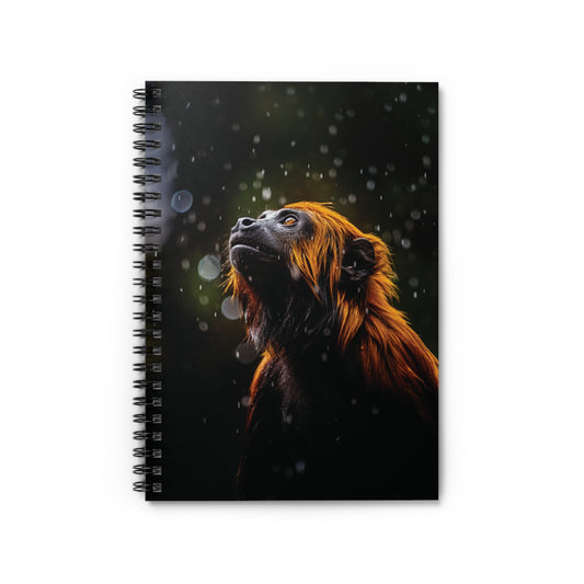 Howler Monkey Chrome | Spiral Notebook - Ruled Line