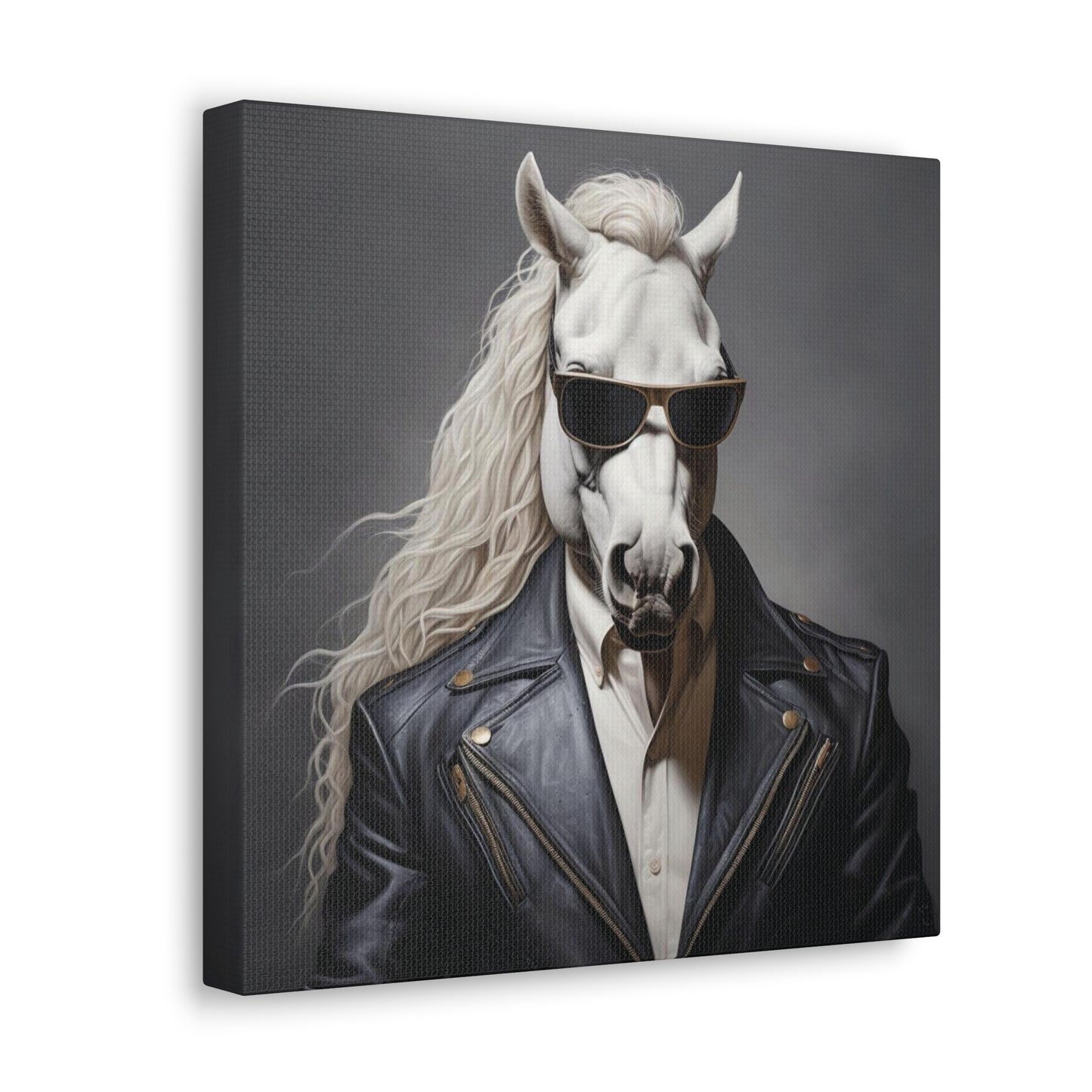 Midnight Rider Leather | Canvas Gallery Wrap | Wall Art