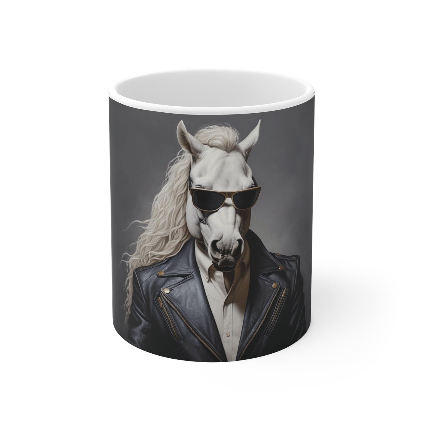 Midnight Rider Leather | Ceramic Mug 11oz | Wild & Stylish