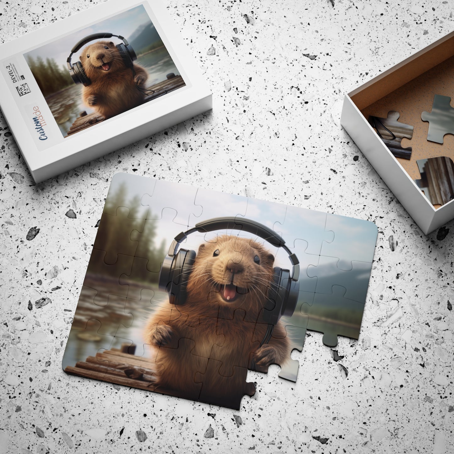 Beaver Headphones | Kids' Puzzle, 30-Piece