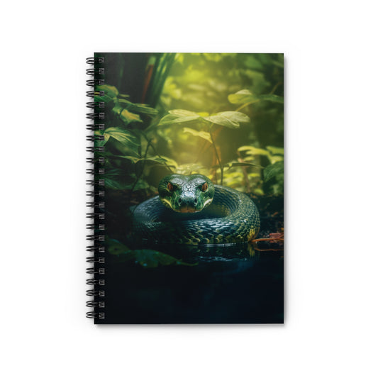 Green Anaconda | Spiral Notebook - Ruled Line | Chrome