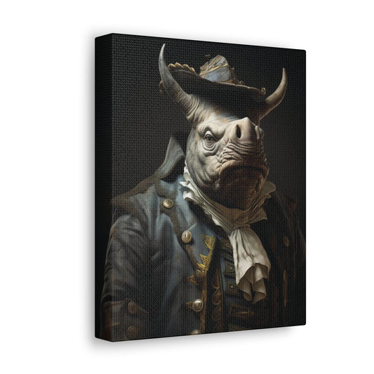 Rhino Pirate | Canvas Gallery Wrap | Wall Art