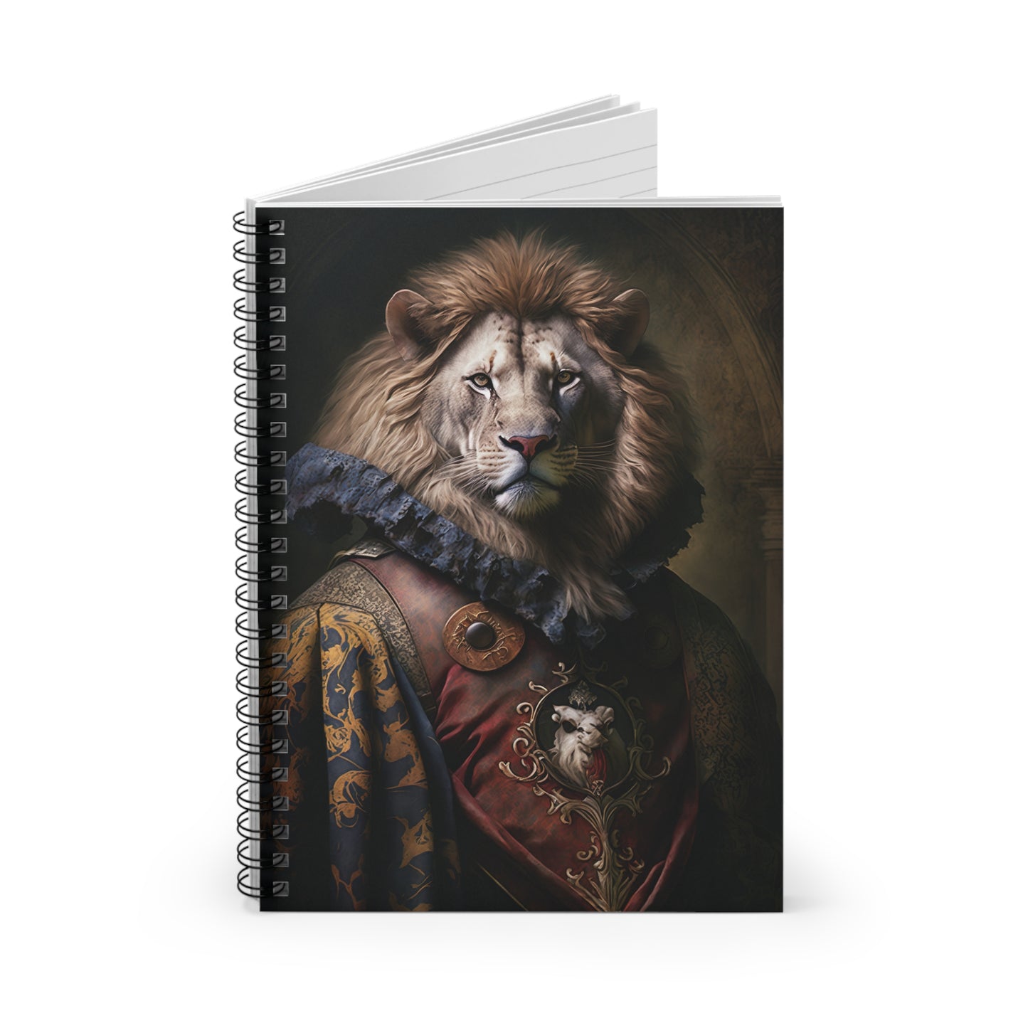 Lion Aristocrat | Spiral Notebook - Ruled Line