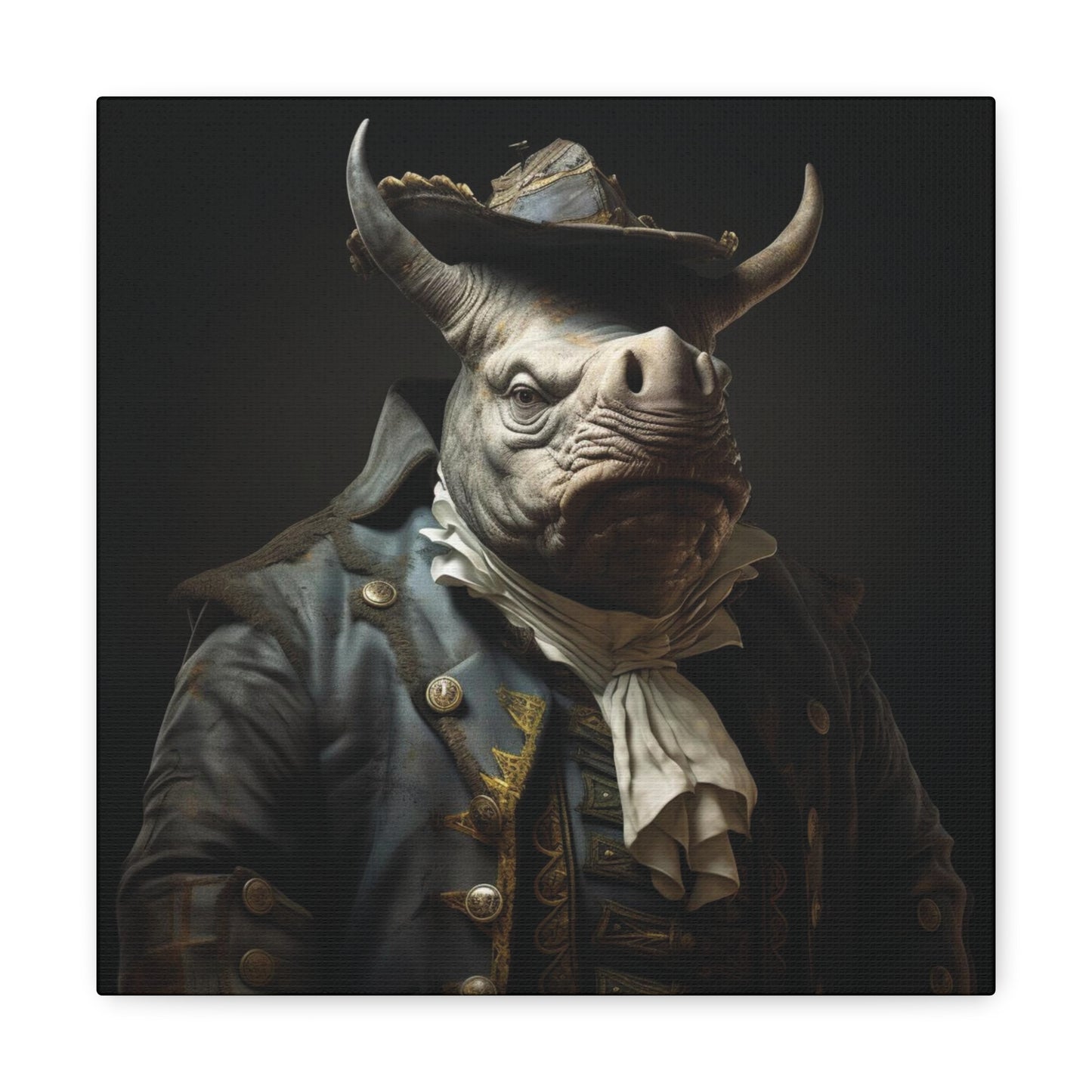 Rhino Pirate | Canvas Gallery Wrap | Wall Art
