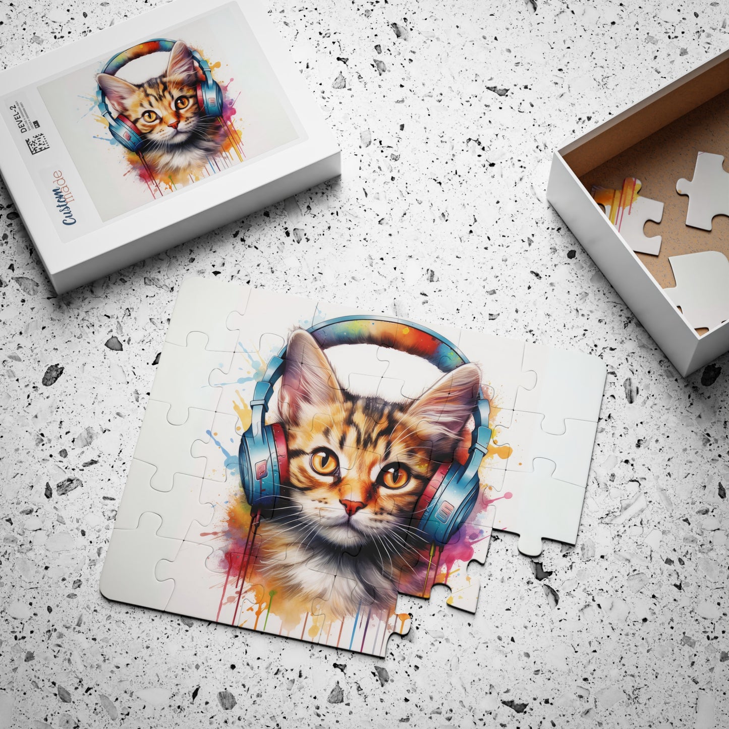 Cat Headphones | Kids' Puzzle, 30-Piece