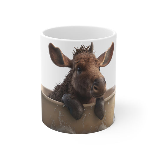 Moose Baby Bathtub | Ceramic Mug 11oz