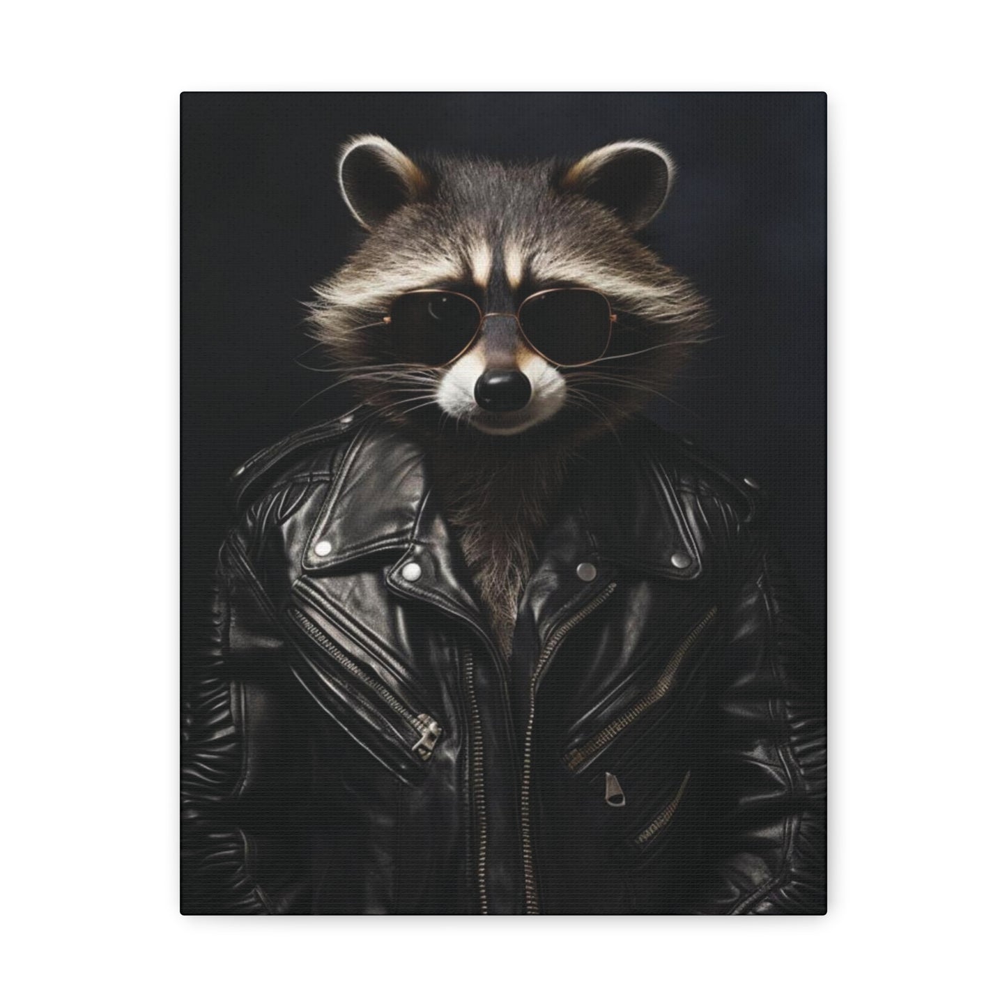 Raccoon Leather | Wall Art | Canvas