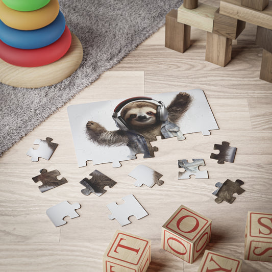 Sloth Headphones | Kids' Puzzle, 30-Piece