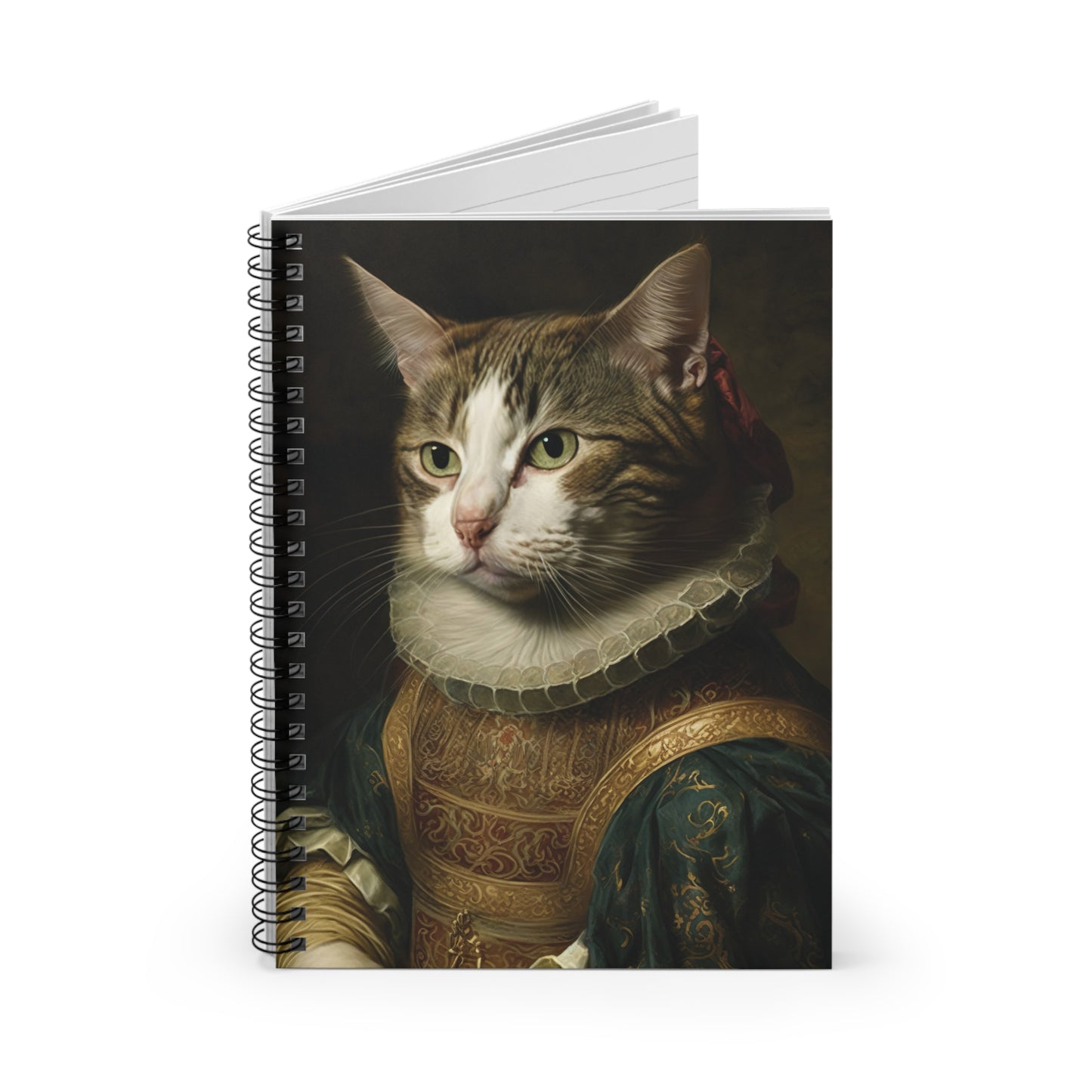 Cat Aristocrat | Spiral Notebook - Ruled Line