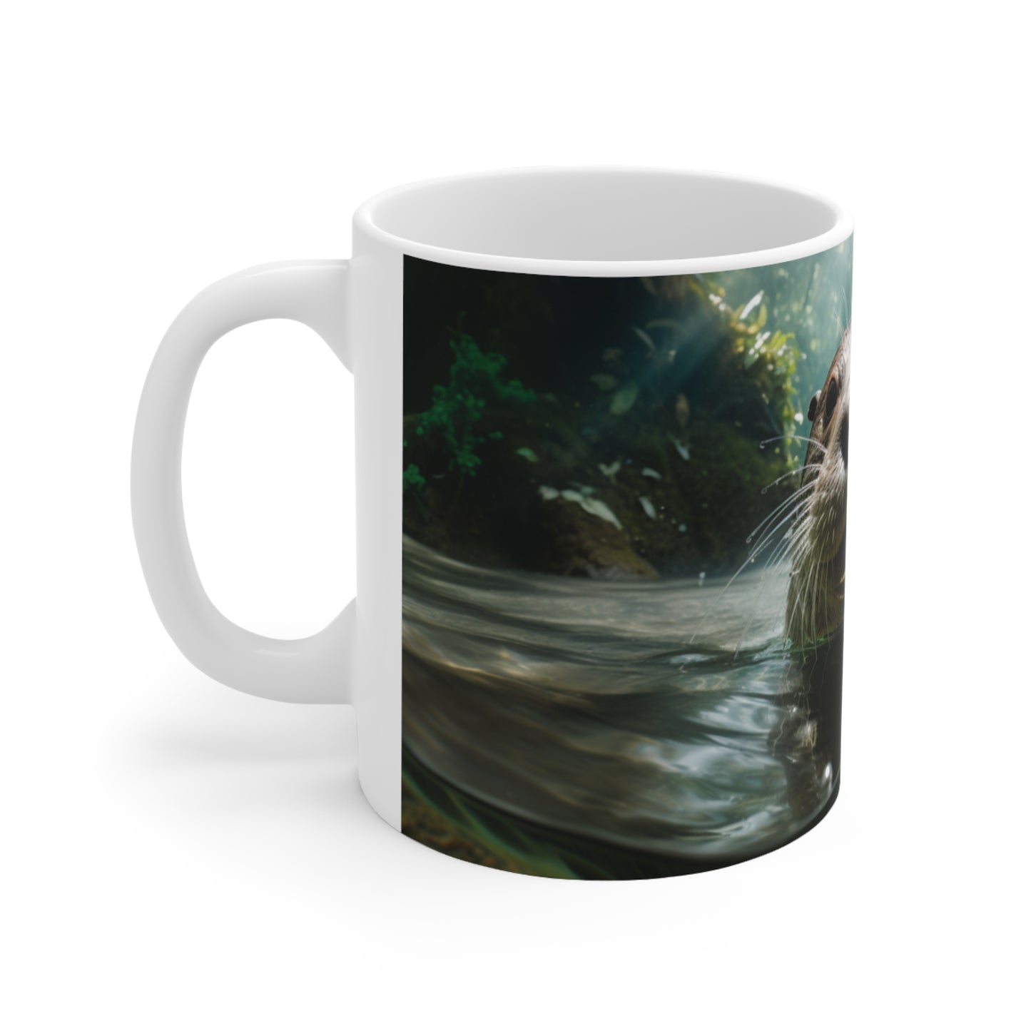 Giant River Otter | Ceramic Mug 11oz | Chrome