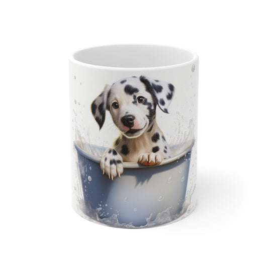Dalmatian Puppy Bathtub | Ceramic Mug 11oz