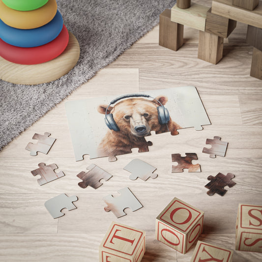 Kodiak Bear Headphones | Kids' Puzzle, 30-Piece