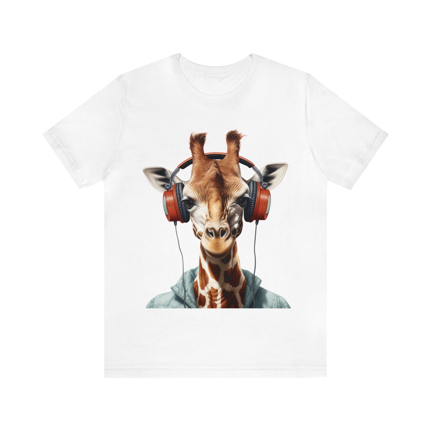 Giraffe Headphone | Unisex Jersey Short Sleeve Tee
