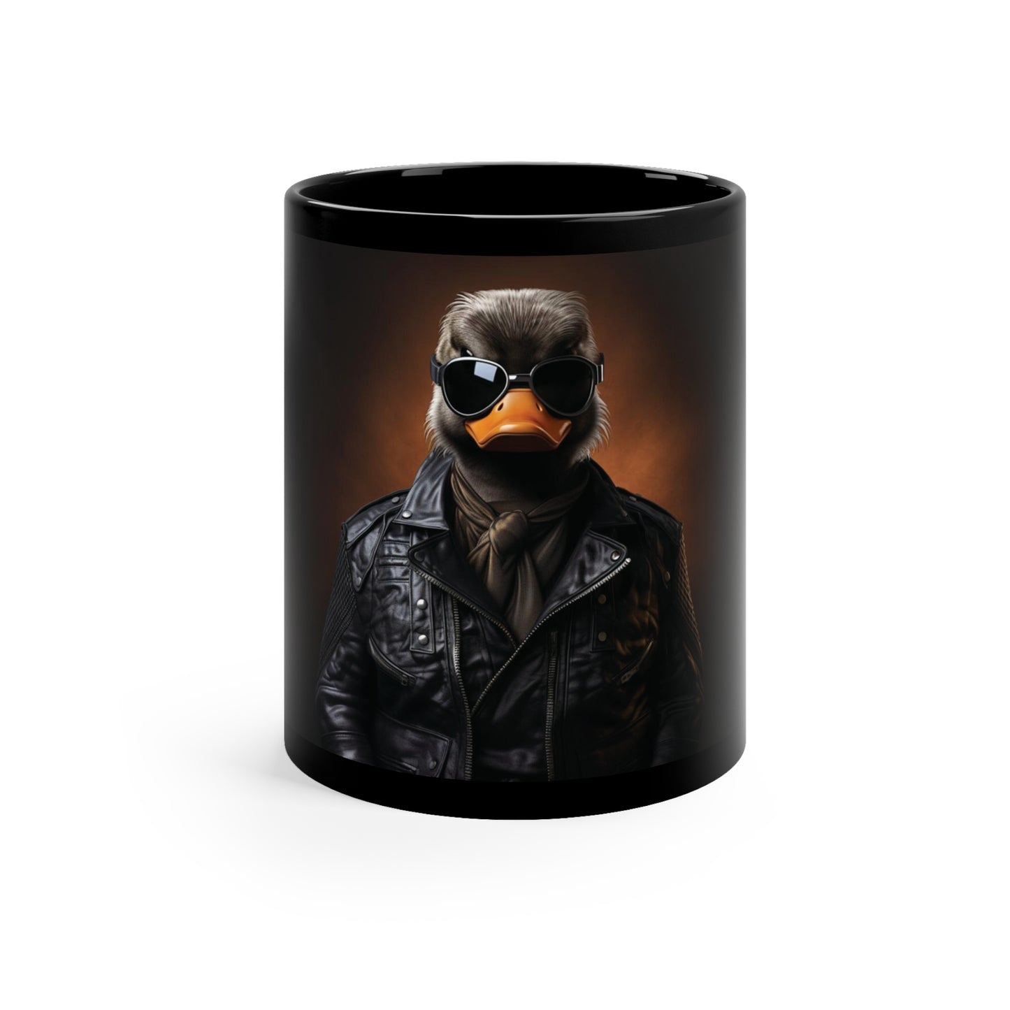 Duck Leather | 11oz Black Mug
