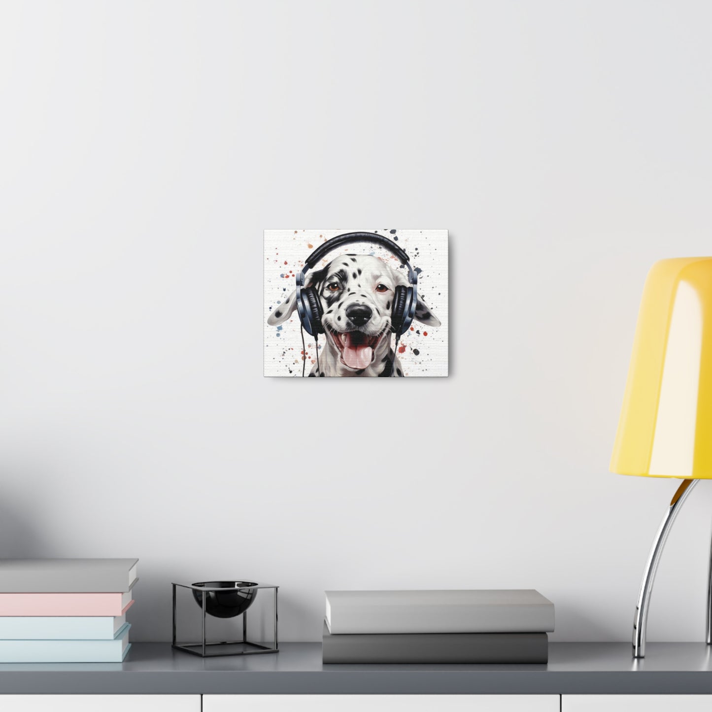 Dalmatian Headphones | Gallery Canvas | Wall Art