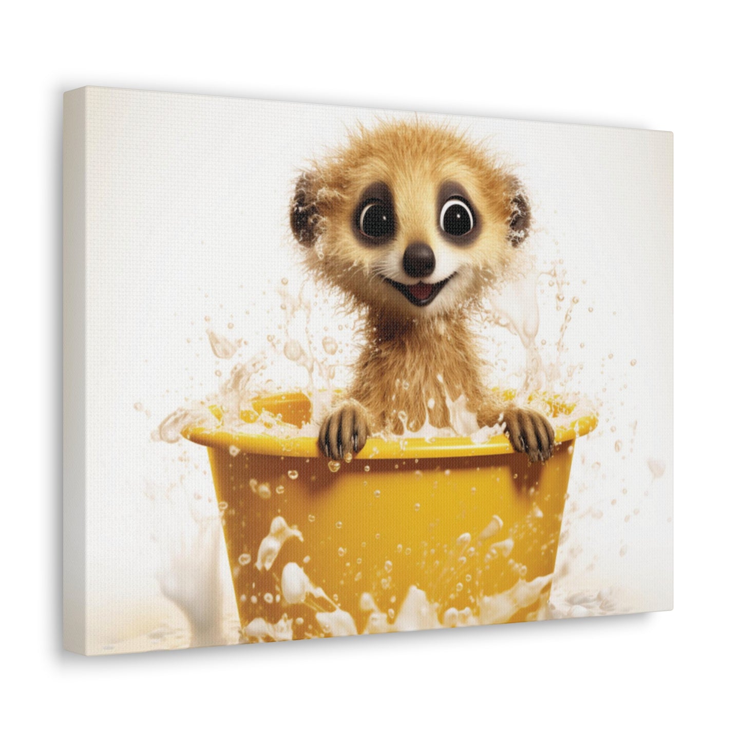 Meerkat Baby Bathtub | Gallery Canvas | Wall Art