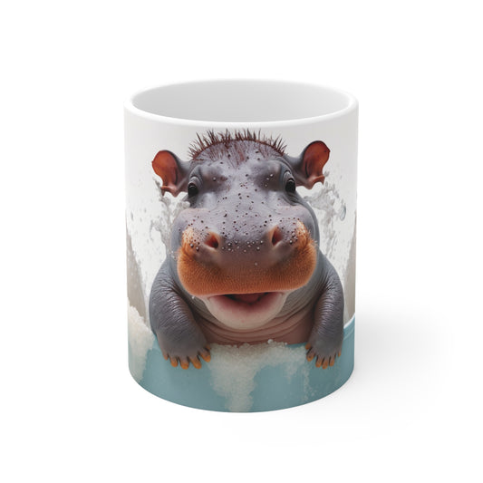 Hippo Baby Bathtub | Ceramic Mug 11oz