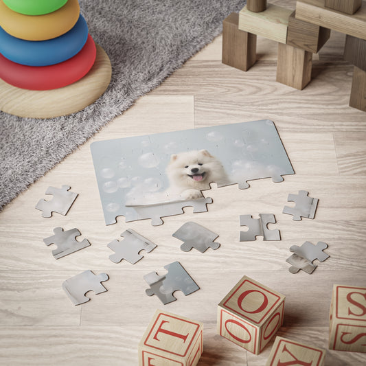 Samoyed Puppy Bathtub | Kids' Puzzle, 30-Piece