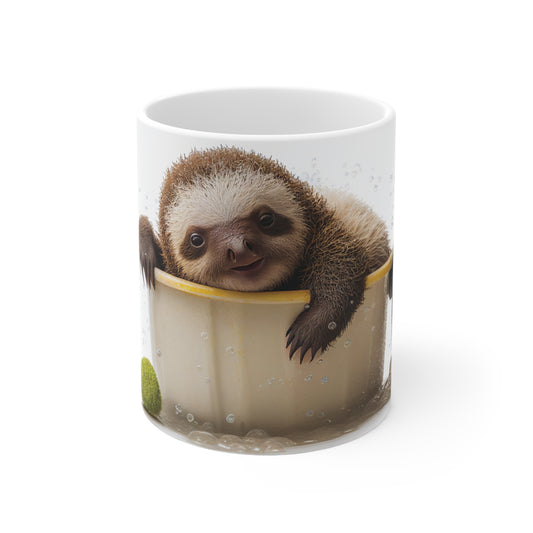 Sloth Baby Bathtub | Ceramic Mug 11oz
