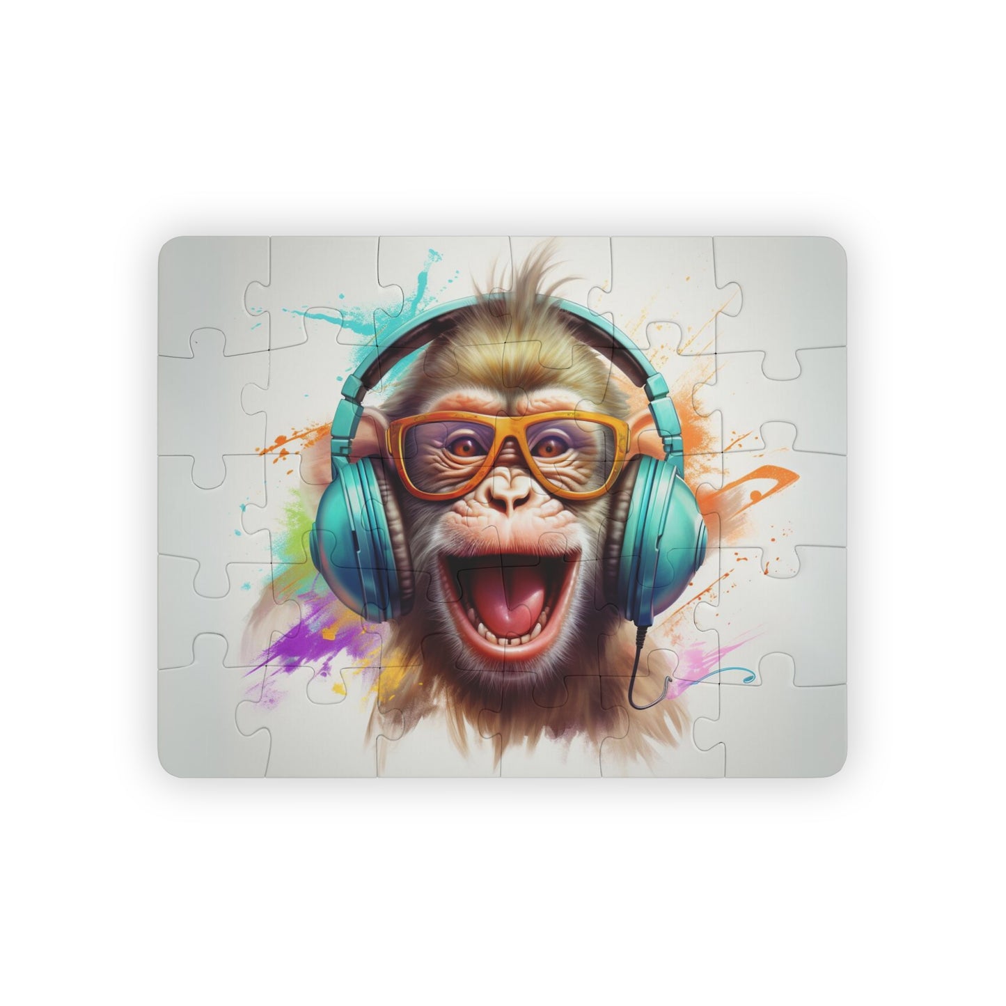 Monkey Color Blast Headphones | Kids' Puzzle, 30-Piece