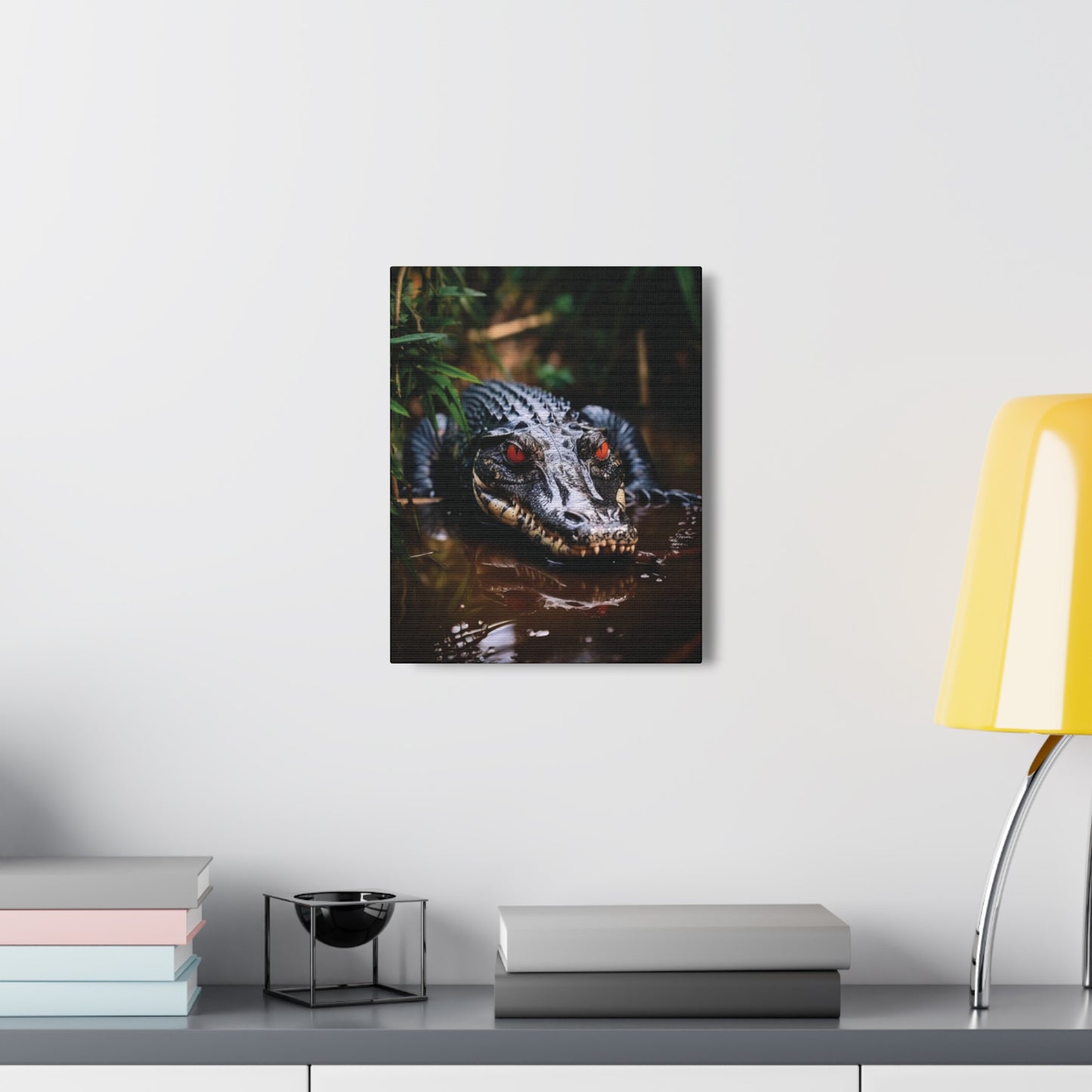 Black Caiman Chrome | Canvas Gallery Wrap | Wall Art