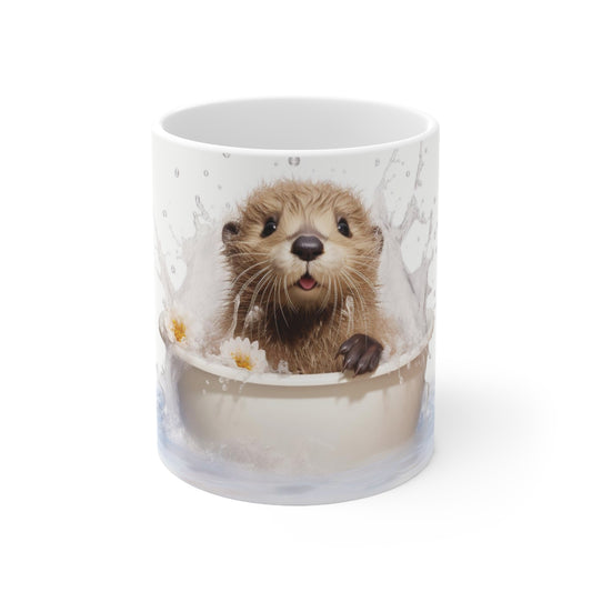 Otter Baby Bathtub | Ceramic Mug 11oz