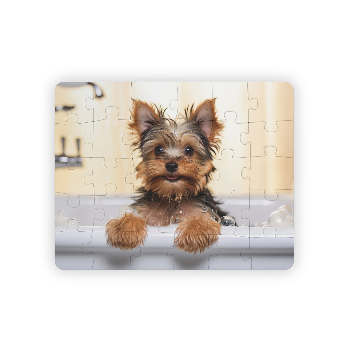 Yorkshire Terrier Puppy Bathtub | Kids' Puzzle, 30-Piece