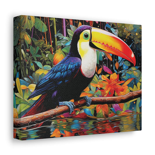 Toucan | Gallery Canvas |  Wall Art | Chrome