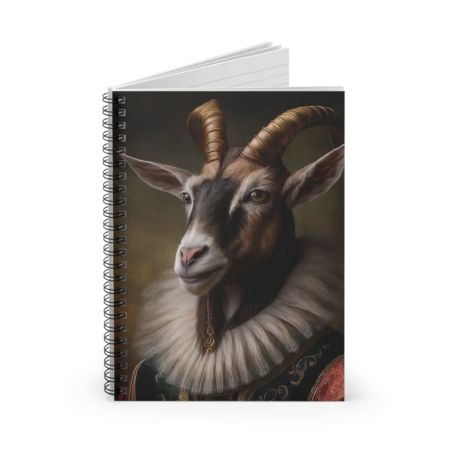 Goat Aristocrat | Spiral Notebook - Ruled Line