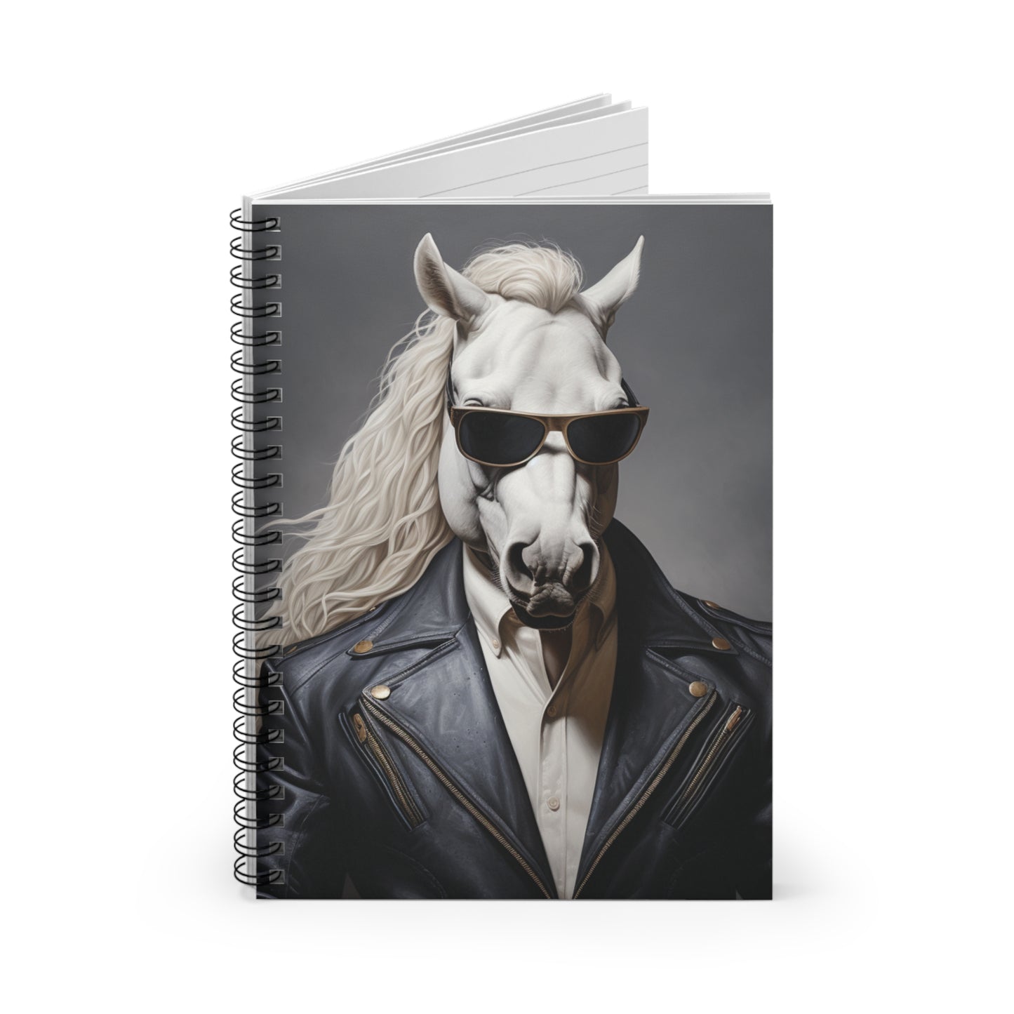 Midnight Rider Leather | Spiral Notebook - Ruled Line