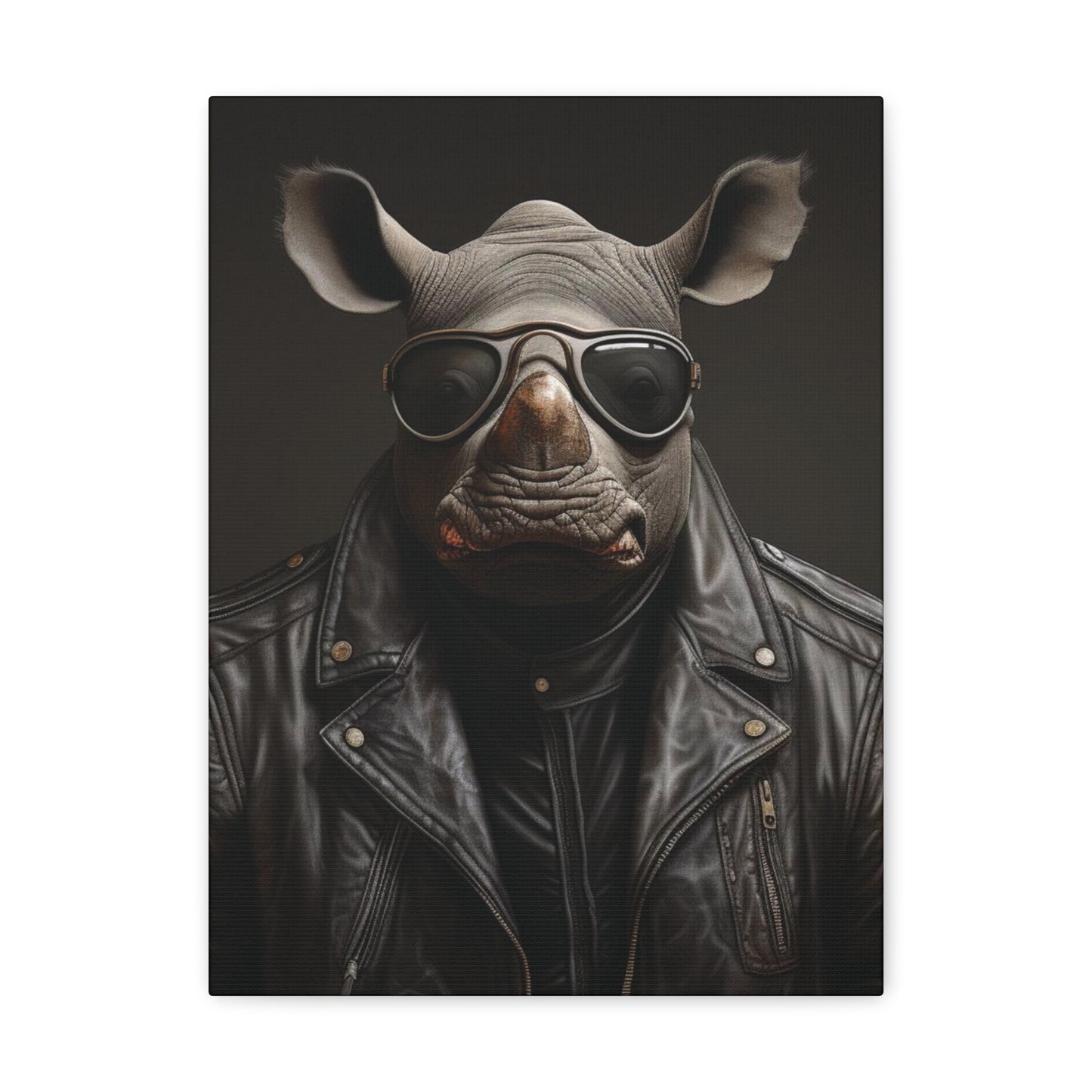 Rhino Leather | Canvas Gallery Wrap | Wall Art