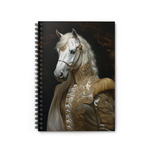 Horse Aristocrat | Spiral Notebook - Ruled Line