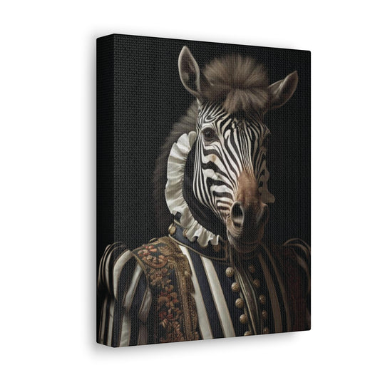 Zebra Aristocrat | Gallery Canvas | Wall Art