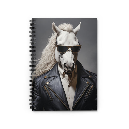 Midnight Rider Leather | Spiral Notebook - Ruled Line