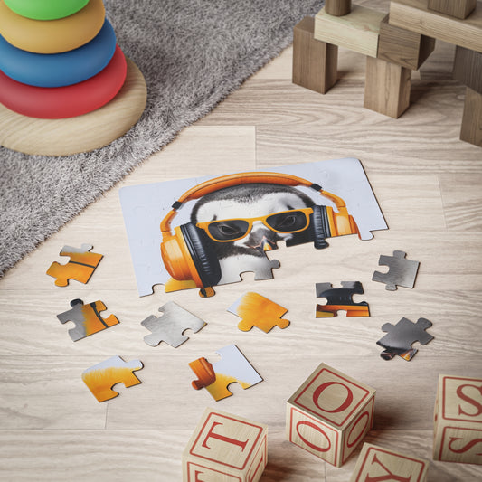 Penguin Headphones | Kids' Puzzle, 30-Piece