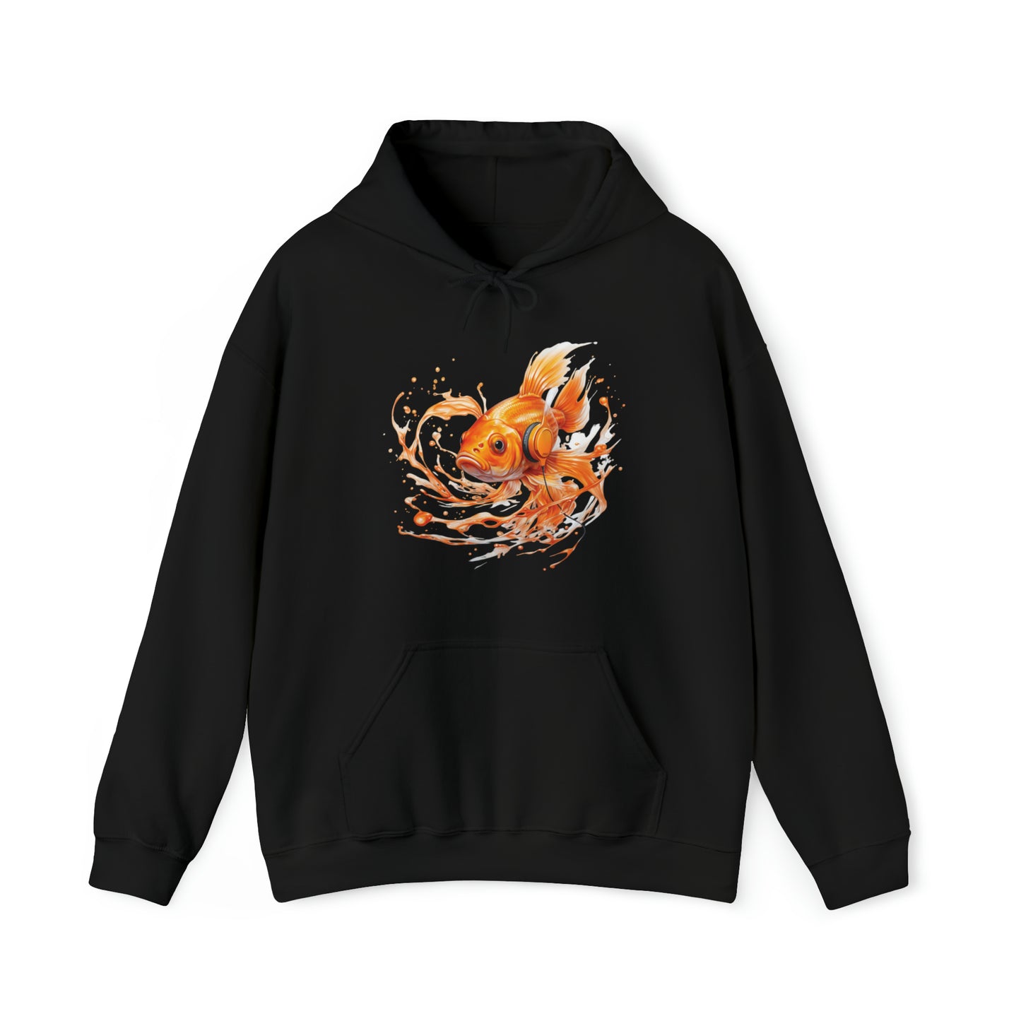 Goldfish Headphones | Unisex Heavy Blend™ Hooded Sweatshirt
